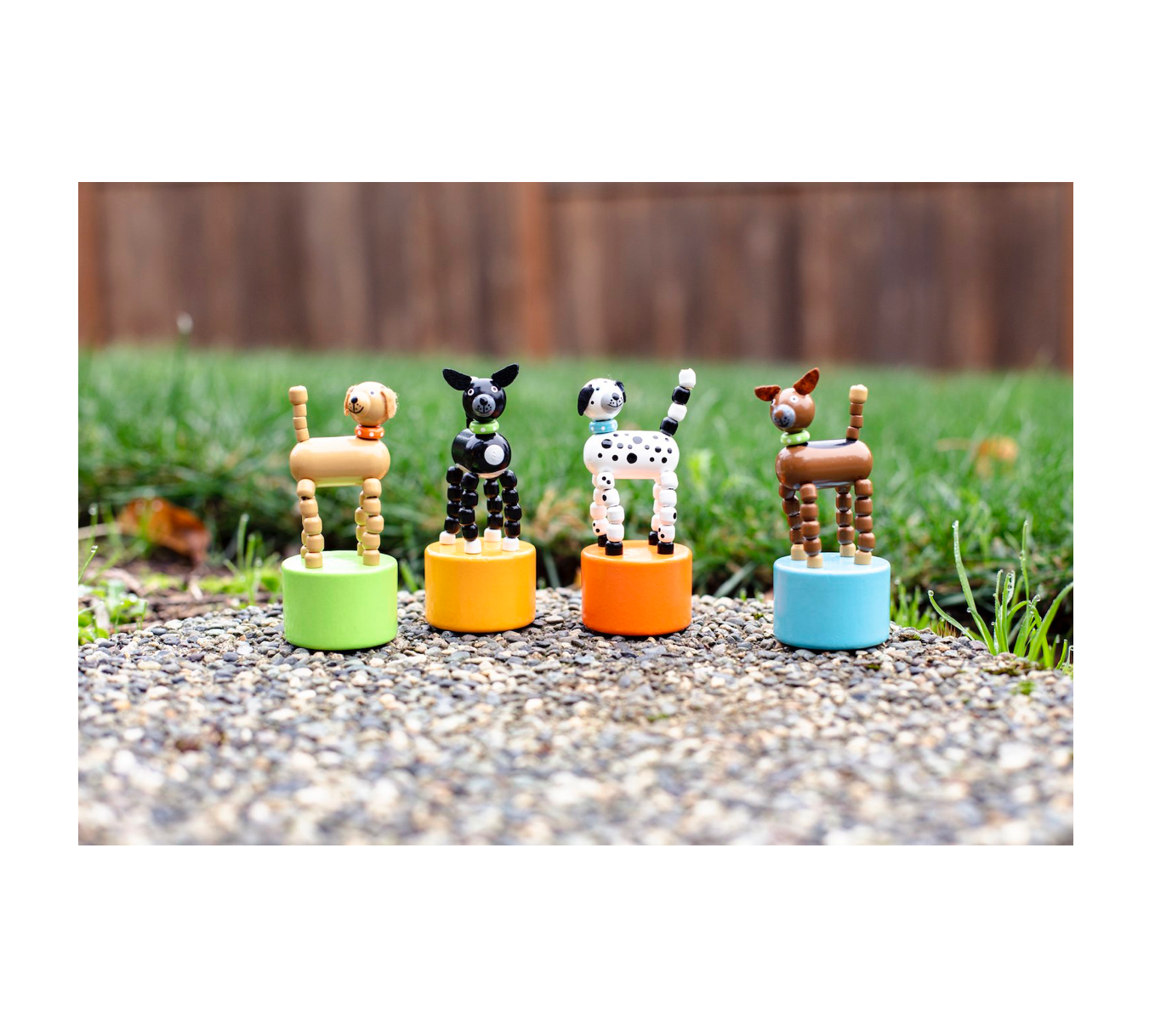 toy - push puppet dog by jack rabbit creations