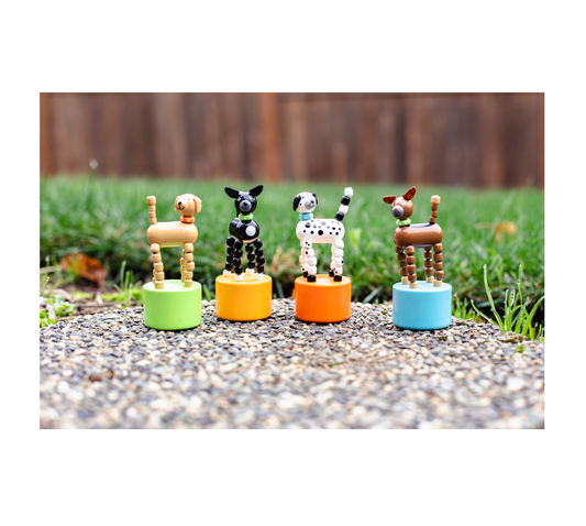 toy - push puppet dog by jack rabbit creations