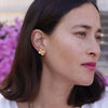 earrings - dogwood flower stud - 14kgp by amano studio