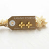 earrings - dogwood flower stud - 14kgp by amano studio