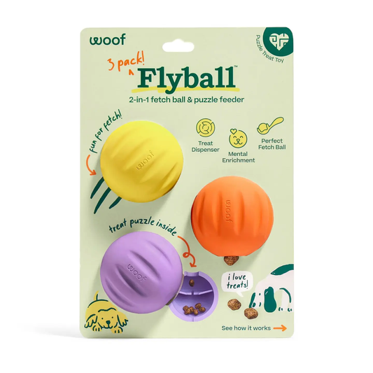 Dog Toy | Flyball 2-in-1 | 3-Pack