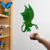 mobile - flying - dragon green by tulia's artisan gallery