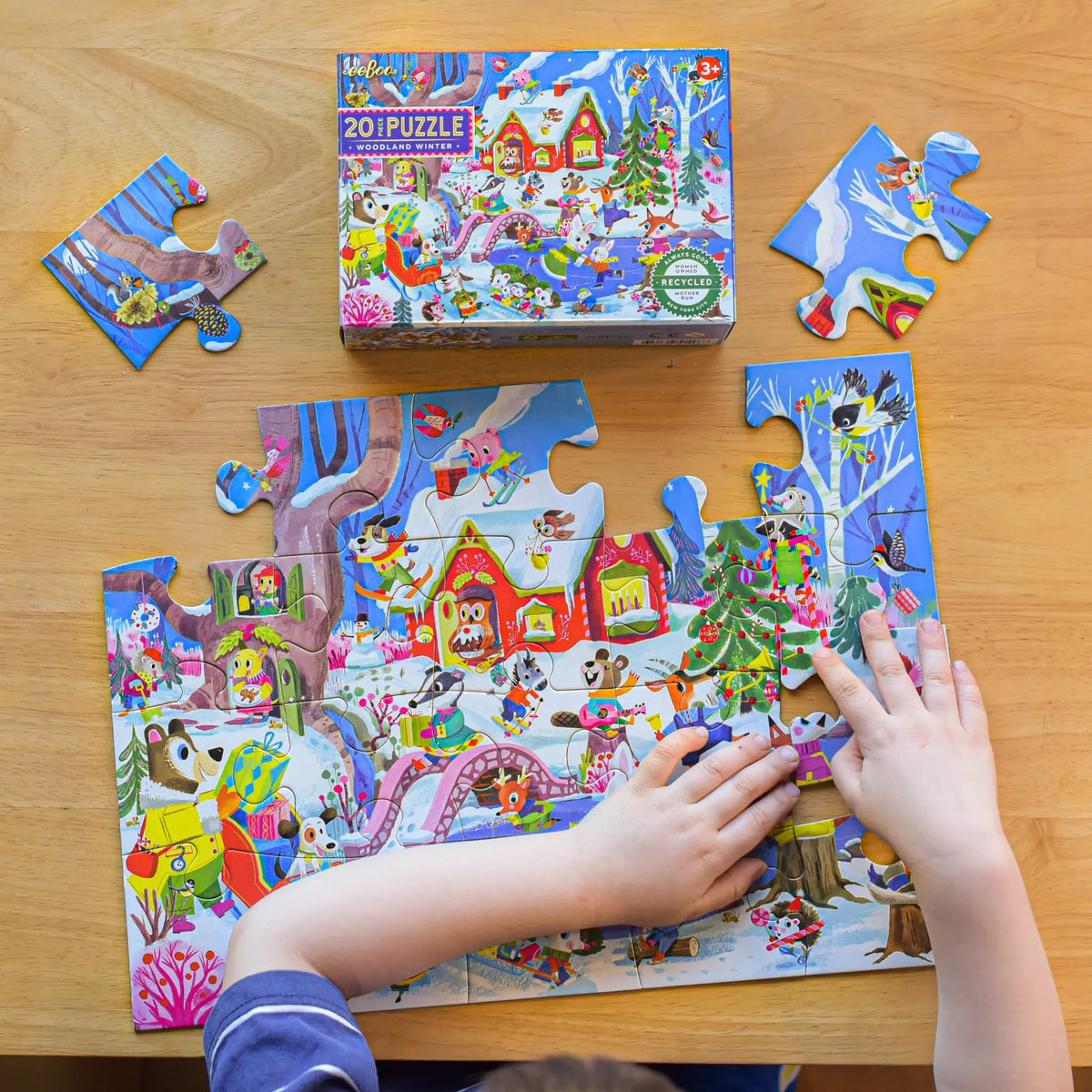puzzle - 20-piece - woodland winter by eeboo