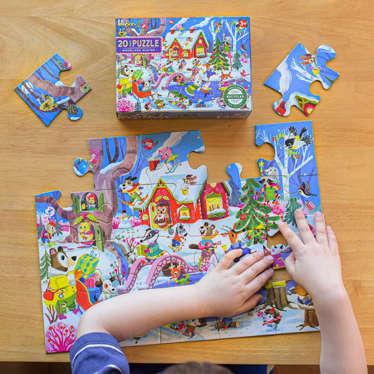 puzzle - 20-piece - woodland winter by eeboo