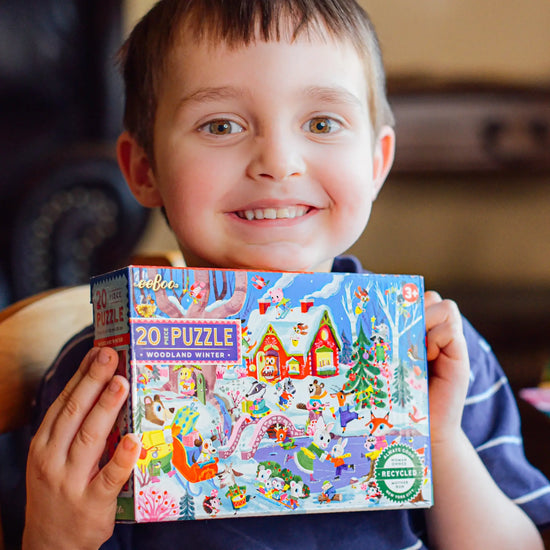 puzzle - 20-piece - woodland winter by eeboo