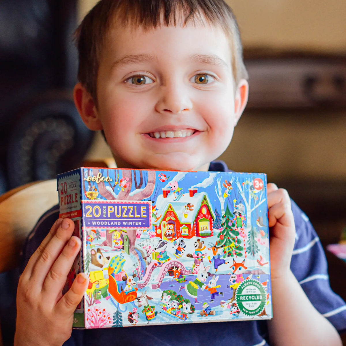puzzle - 20-piece - woodland winter by eeboo