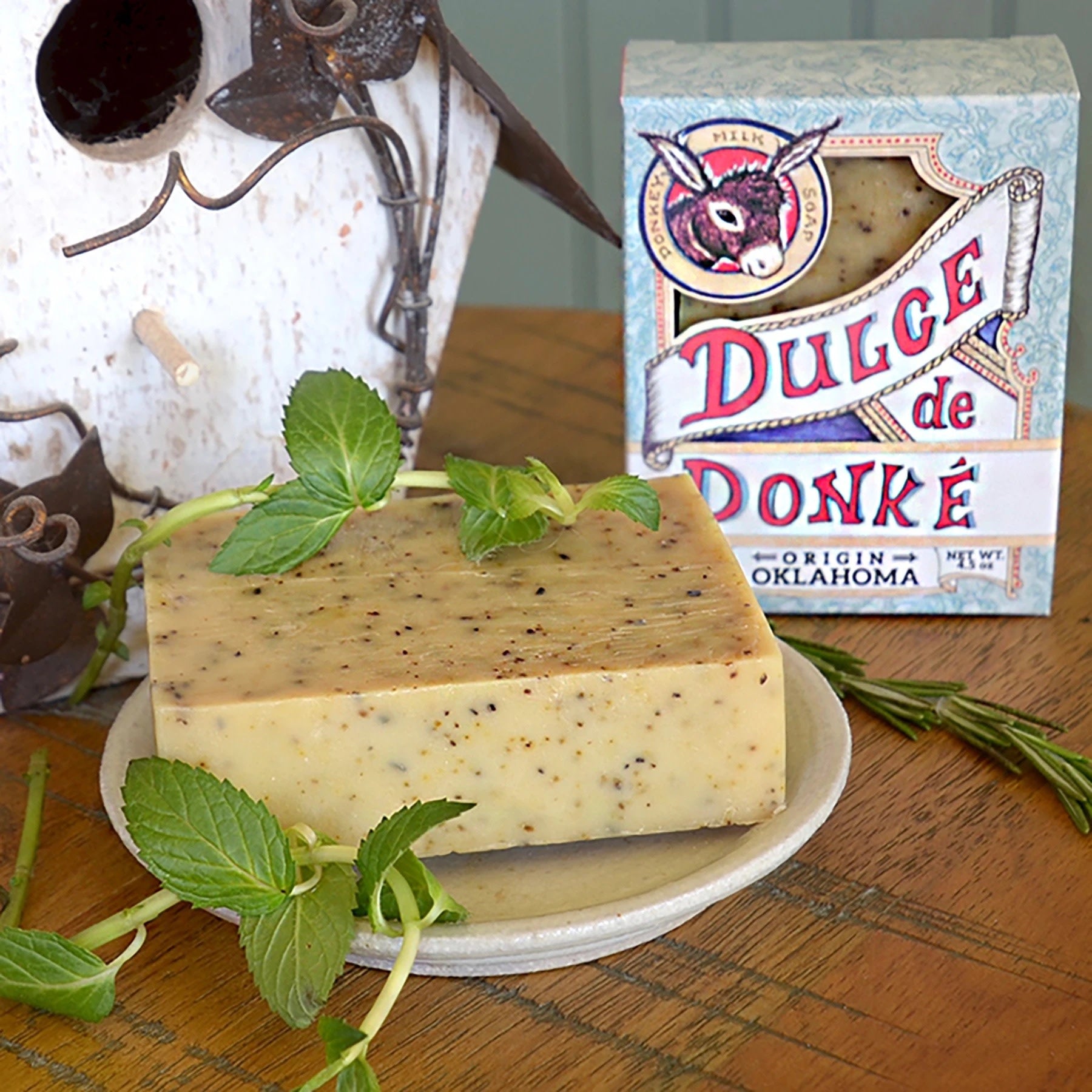 soap - donkey milk - rosemary mint by dulce de donke
