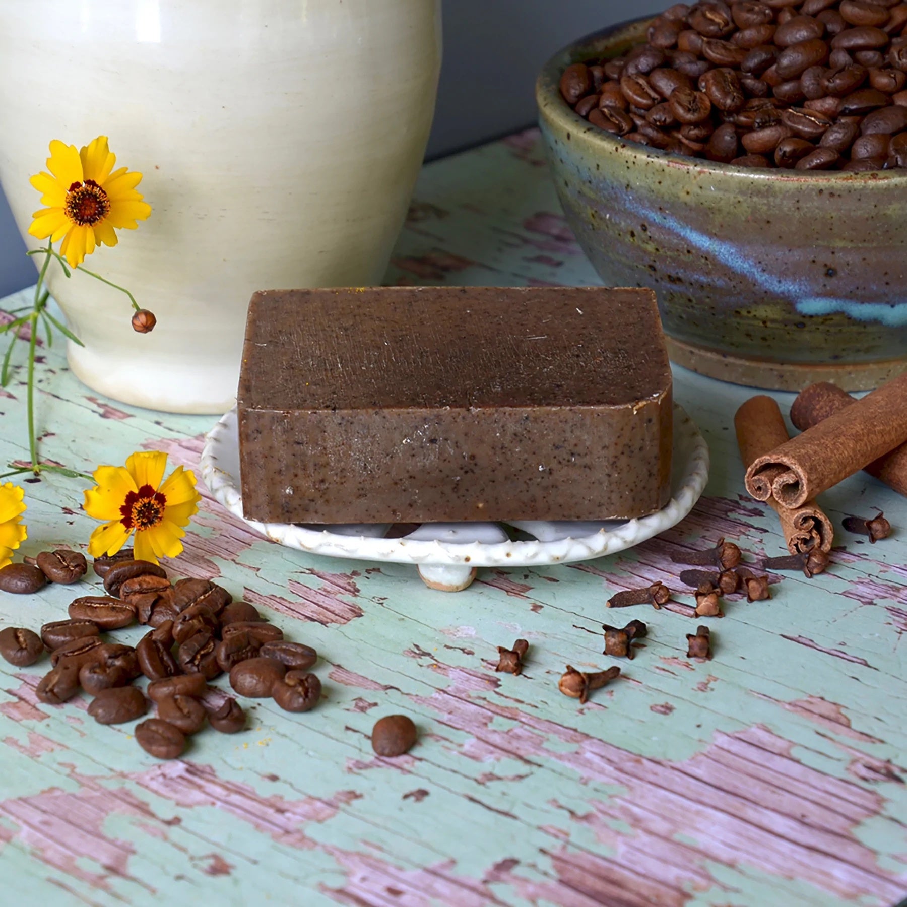 soap - donkey milk - cinnamon spice coffee by dulce de donke