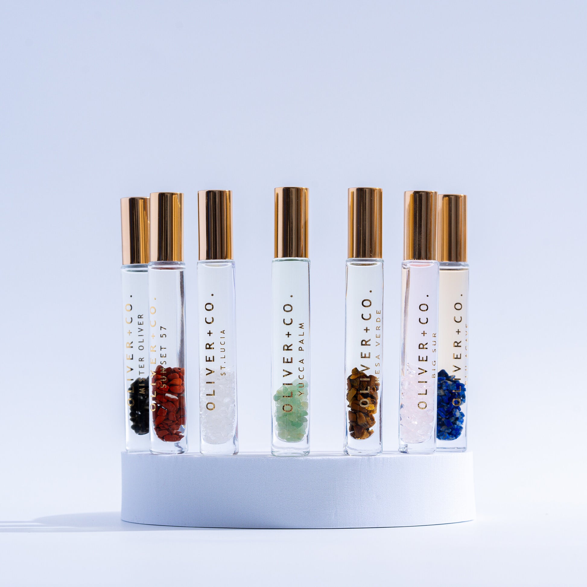 fragrance roll-on - bougie stick - st. lucia by oliver fragrance co.