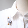 brooch pin - waddling duck by trovelore