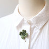 brooch pin - vintage clover by trovelore