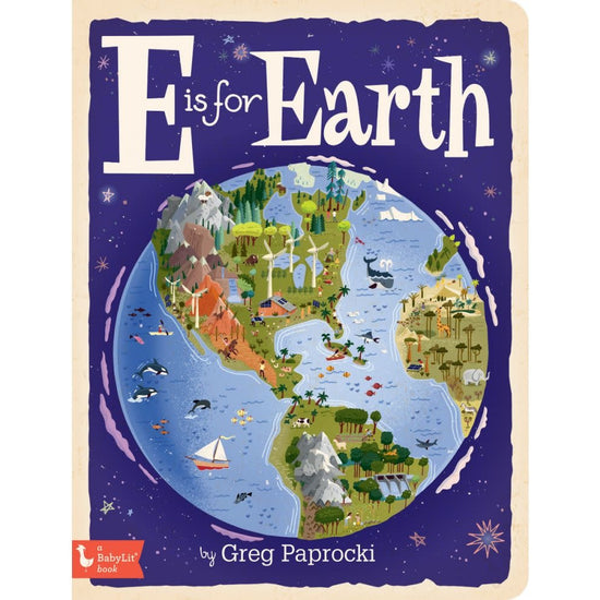 board book - babylit alphabet - e is for earth by gibbs smith
