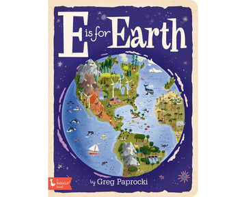 board book - babylit alphabet - e is for earth by gibbs smith