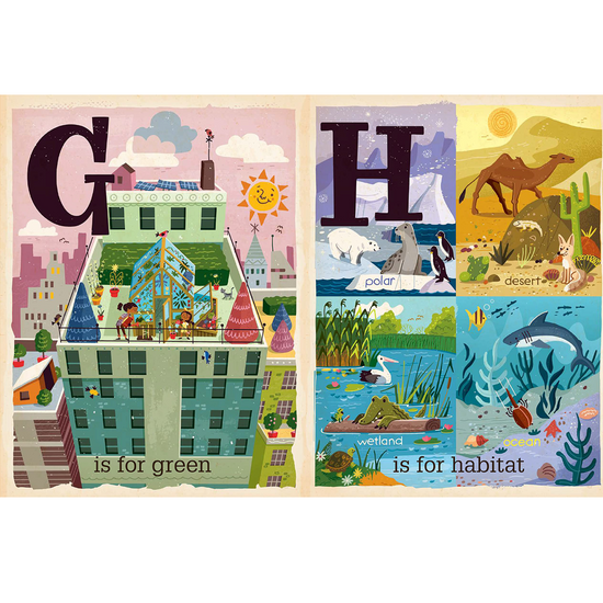 board book - babylit alphabet - e is for earth by gibbs smith
