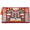 Bag | Cosmetic Large | Embroidered Velvet | Venus | Burgundy
