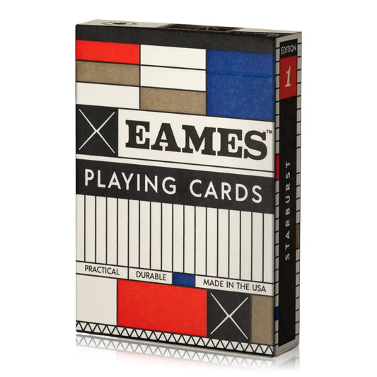 playing cards - eames starburst - red ed. by art of play
