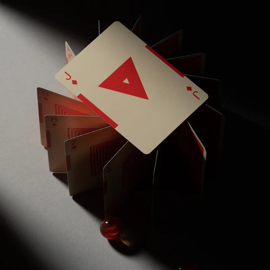 playing cards - eames starburst - red ed. by art of play