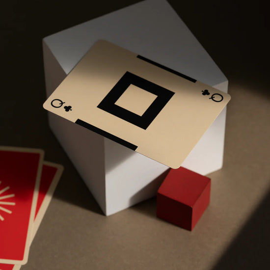 playing cards - eames starburst - red ed. by art of play
