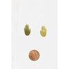 earrings - post - brass hands by brass sand