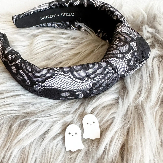 earrings - ghost - medium stud by sandy + rizzo