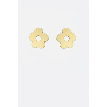 earrings - post - brass poppy by brass sand
