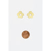 earrings - post - brass poppy by brass sand