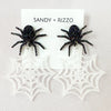 earrings - spider web dangle by sandy + rizzo