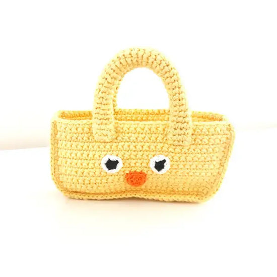 crochet basket - easter chick by pebble