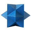 dog chew toy - geometric blue star - natural rubber by jojo modern pets
