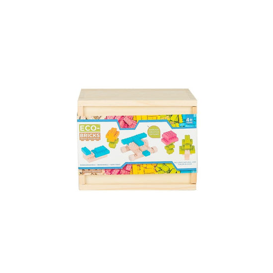 toy - eco-bricks - natural wood blocks by once kids