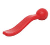 dog toy - tongue orb - natural rubber - red by shreds + rerope