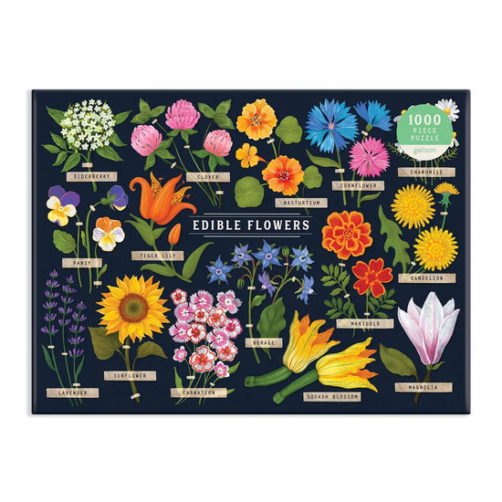 puzzle - 1000-piece - edible flowers by chronicle books