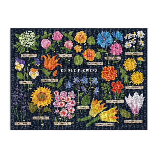 puzzle - 1000-piece - edible flowers by chronicle books