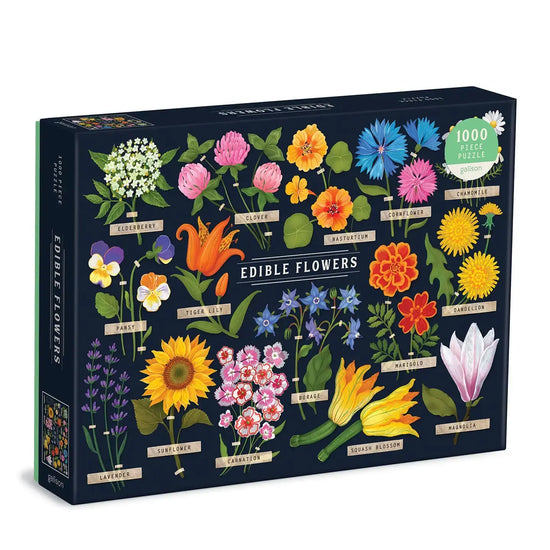 puzzle - 1000-piece - edible flowers by chronicle books