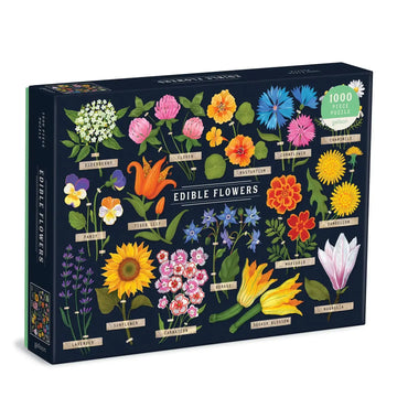 puzzle - 1000-piece - edible flowers by chronicle books