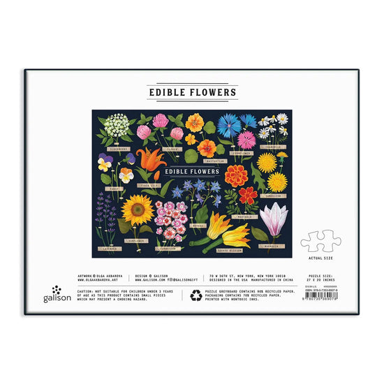 puzzle - 1000-piece - edible flowers by chronicle books