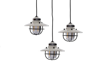 lights - edison string - vintage white - 3-pack by barebones