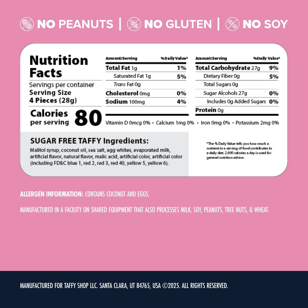 candy - taffy - sugar-free favorites by taffy shop