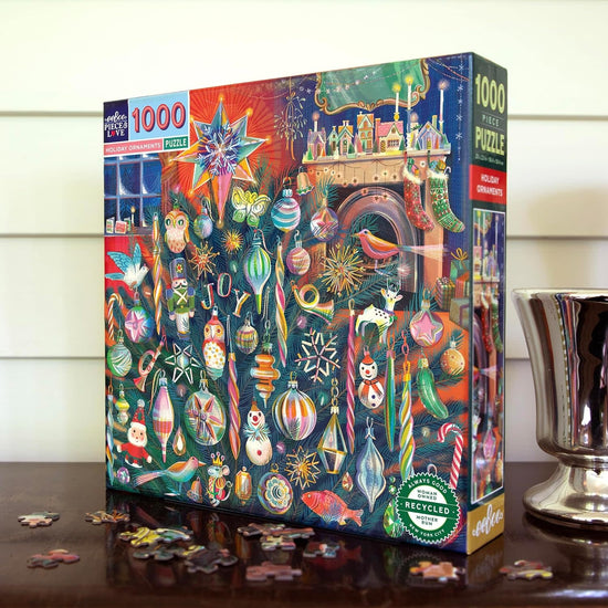 puzzle - 1000-piece - holiday ornaments by eeboo