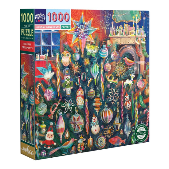 puzzle - 1000-piece - holiday ornaments by eeboo