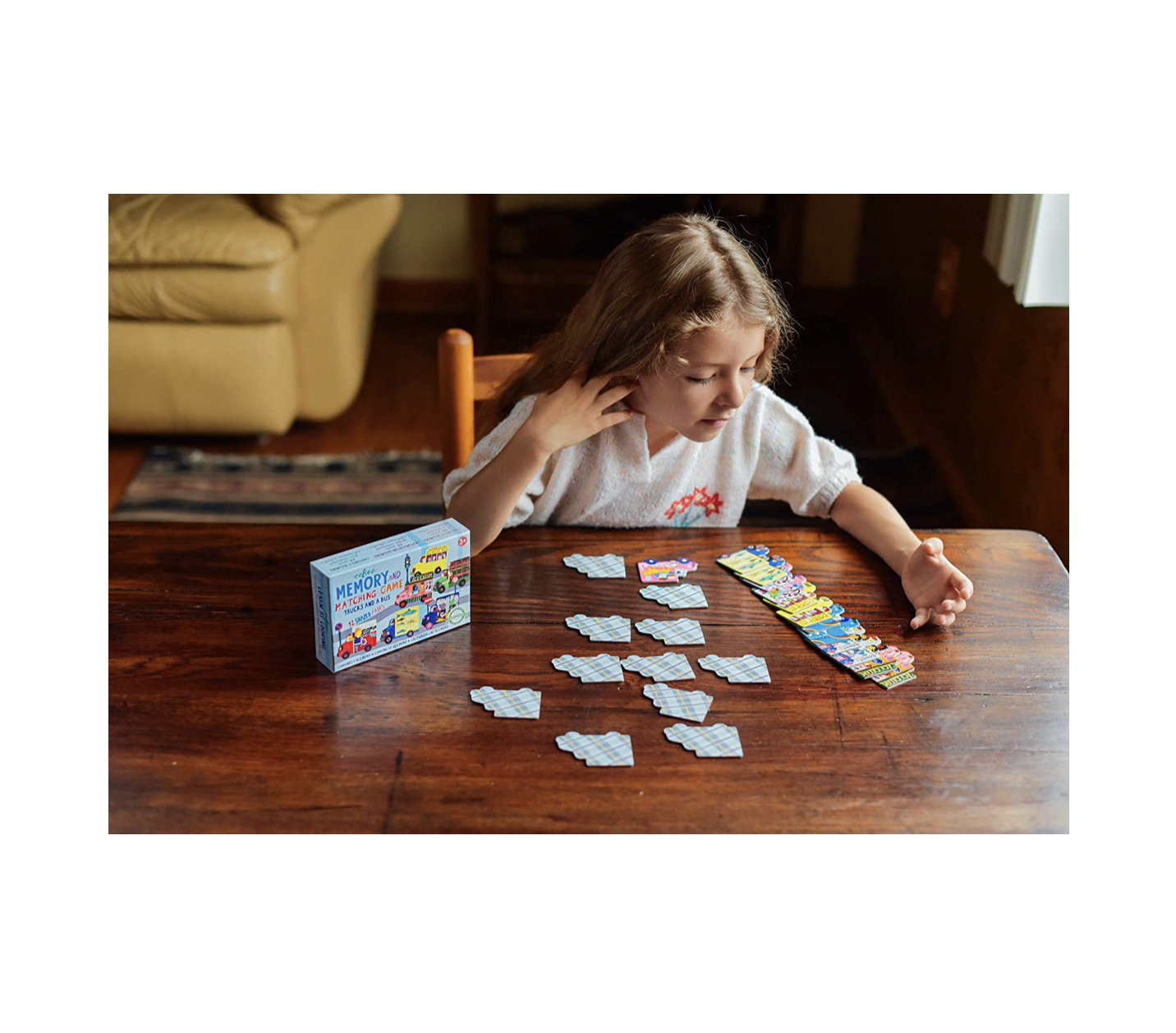 game - memory + matching - trucks & a bus by eeboo