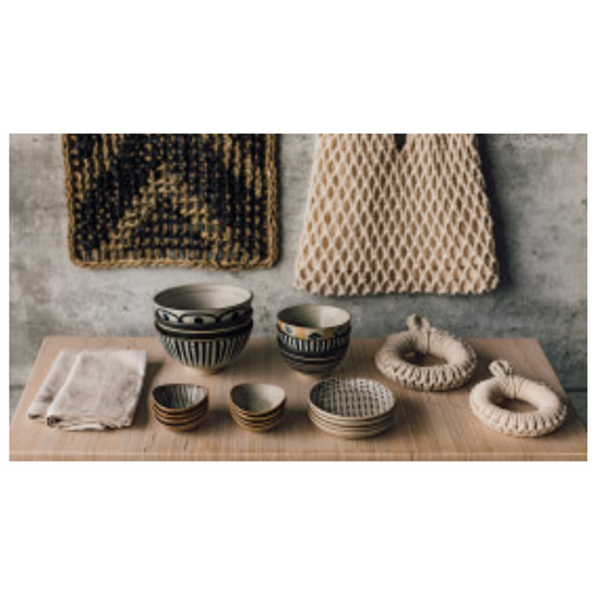 dip dish set - "element" stoneware by now designs