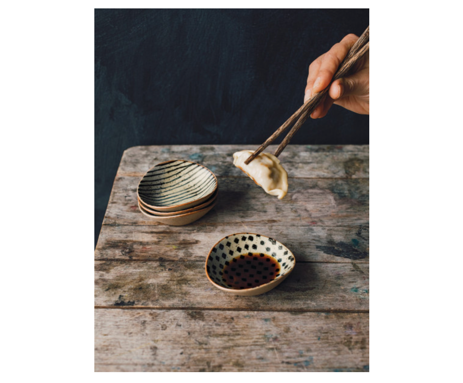 dip dish single - "element" stoneware by now designs