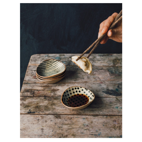 dip dish set - "element" stoneware by now designs