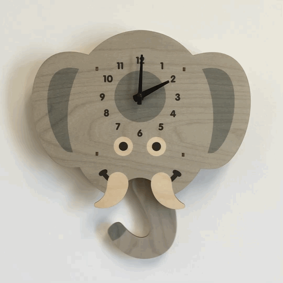 wood pendulum clock - variety by modern moose