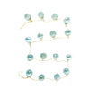 garland - recycled glass ornament - mint - gold cord by creative co-op