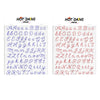 embroidery sheet set - iron-on - alphabet by hot dang press