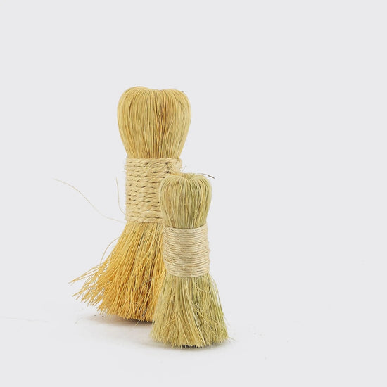 whisk broom - round base - vegetable fiber by utilitario mexicano