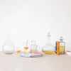 decanter - etched recycled glass - diamond stopper by creative co-op