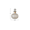 mini decanter - etched glass - gold finish pattern - diamond stopper by creative co-op